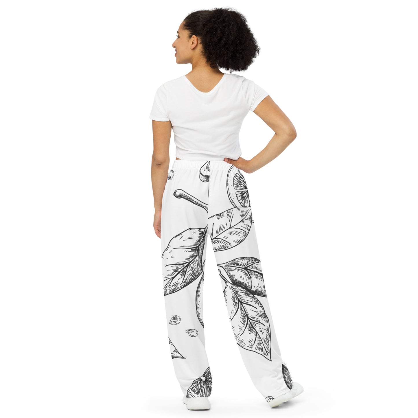 AJAK Exclusive print unisex wide-leg pants