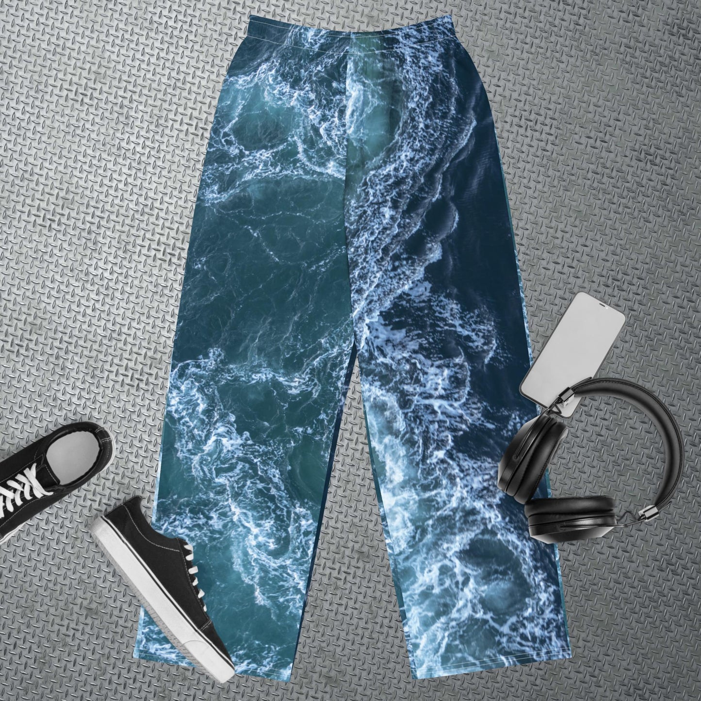 AJAK Exclusive print unisex wide-leg pants