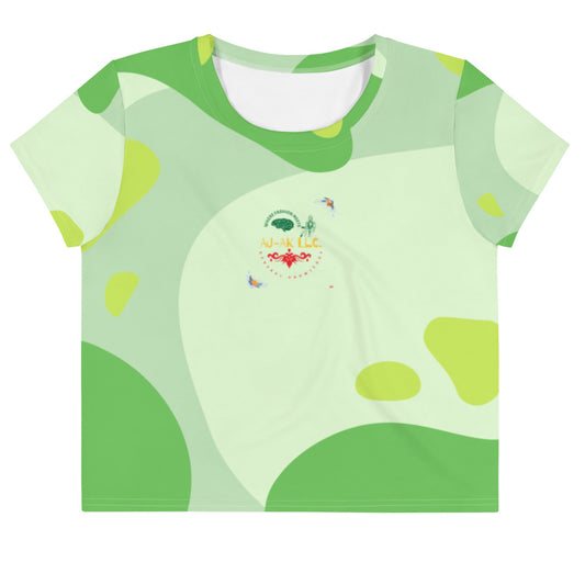 AJAK Exclusive Print Crop Tee