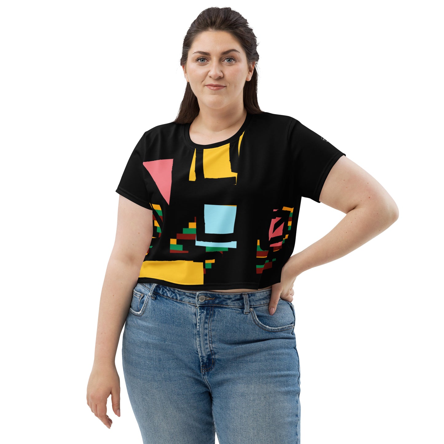 AJAK SIGNATURE Print Crop Tee