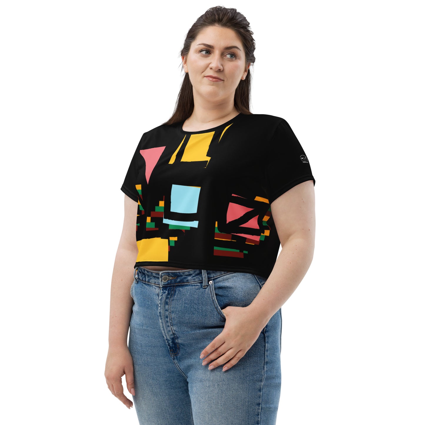 AJAK SIGNATURE Print Crop Tee