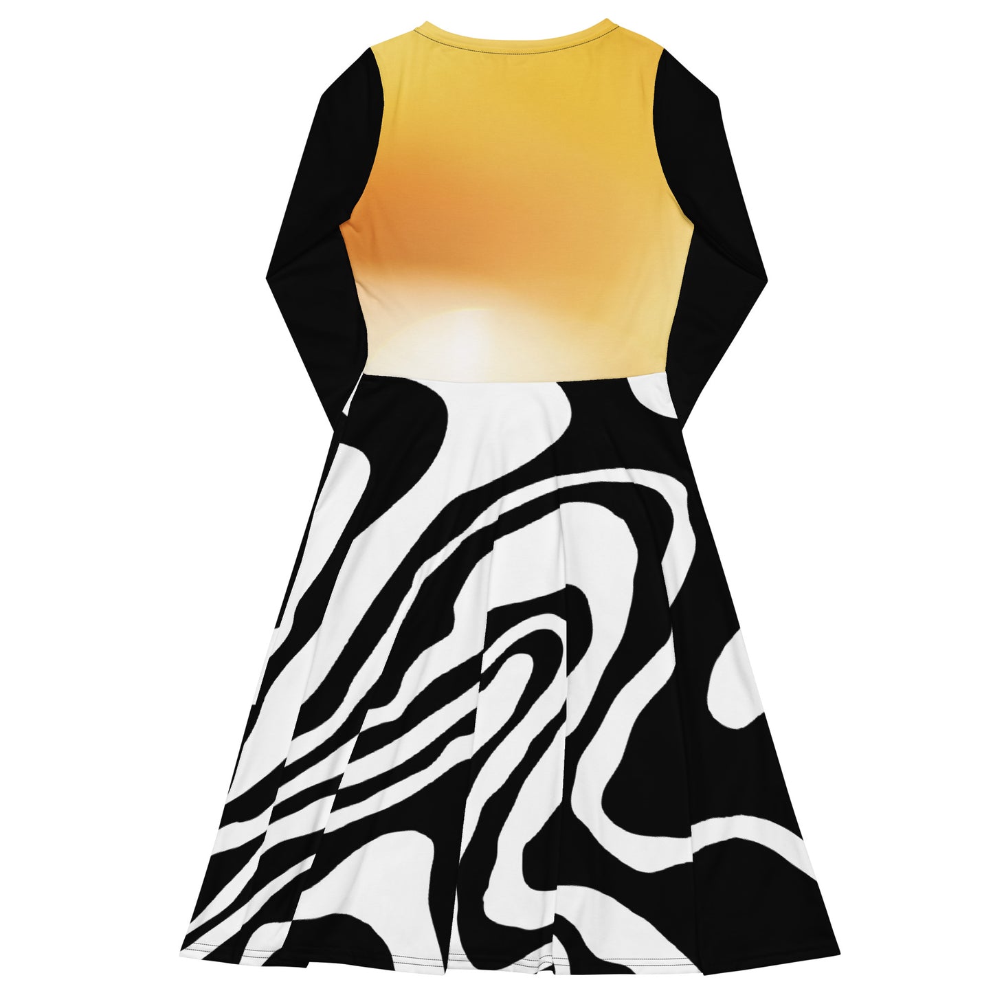 AJAK Exclusive print long sleeve midi dress