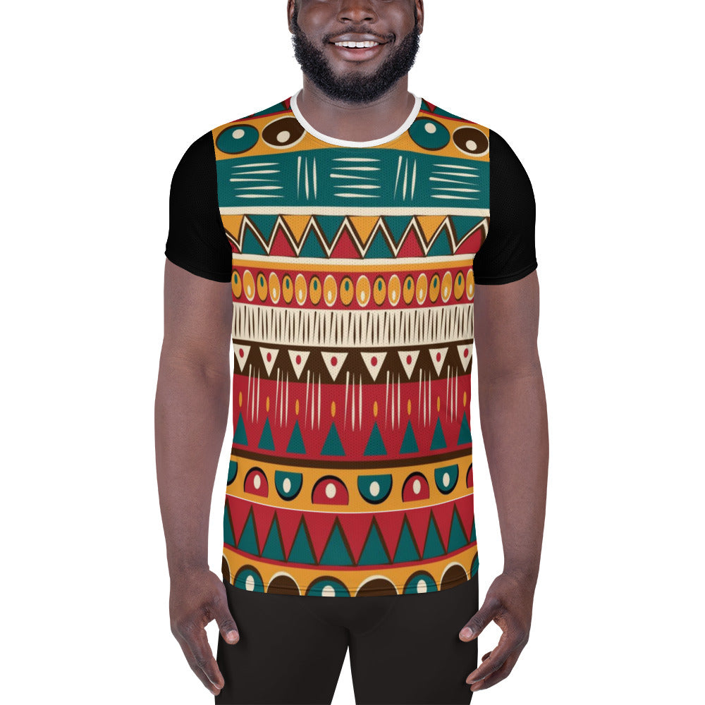 AJAK Exclusive Print Men's Athletic T-shirt