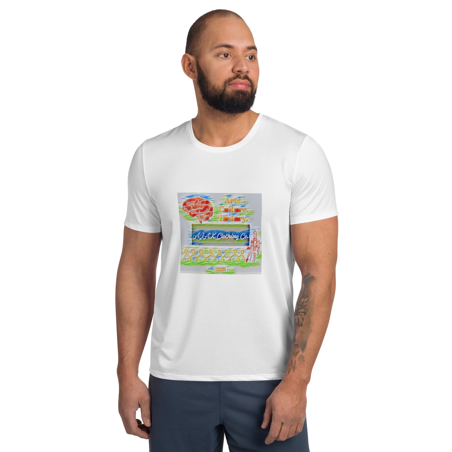 AJAK Exclusive Print Men's Athletic T-shirt