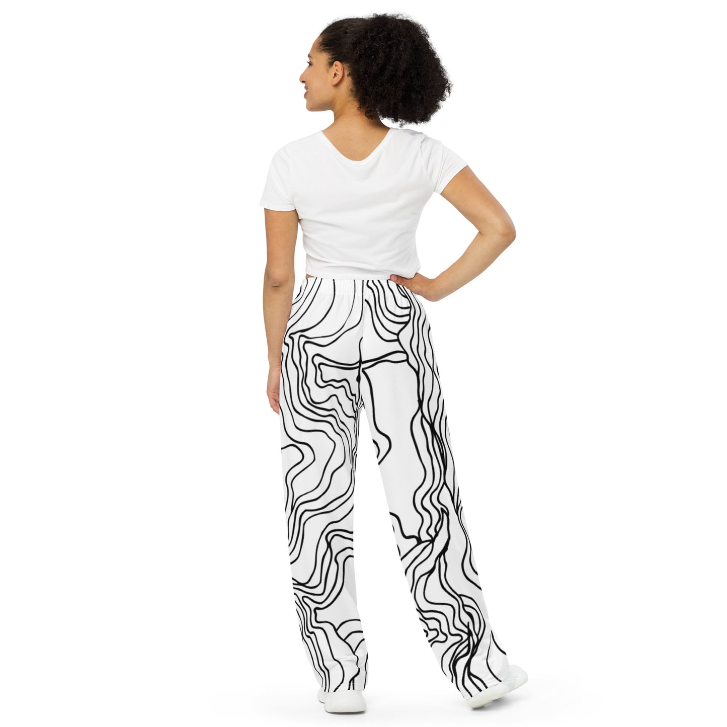 AJAK Exclusive print unisex wide-leg pants