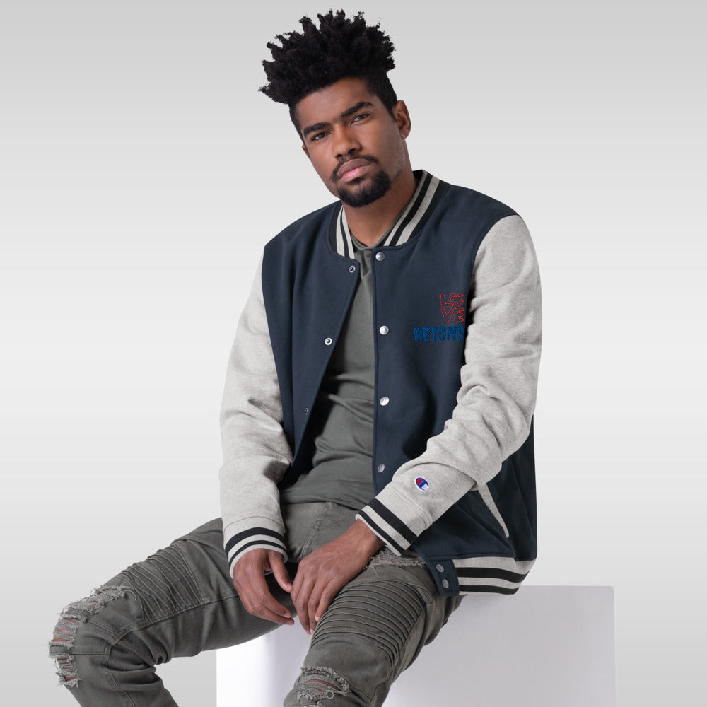 AJAK Embroidered Champion Bomber Jacket