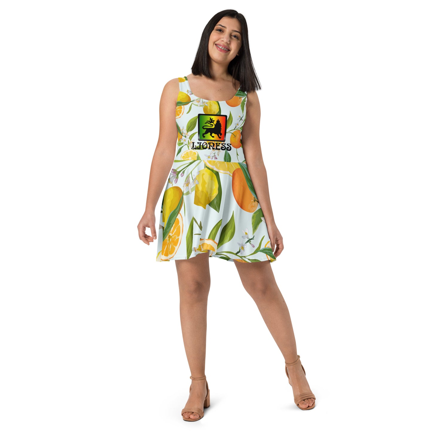 AJAK Print Skater Dress