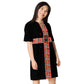 AJAK Oriental Print T-shirt dress