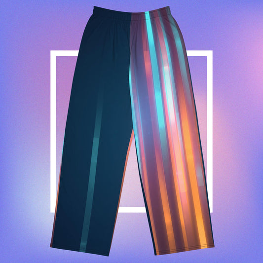 AJAK Exclusive All-over print unisex wide-leg pants