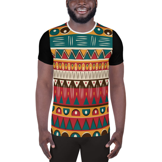 AJAK Exclusive All-Over Print Men's Athletic T-shirt