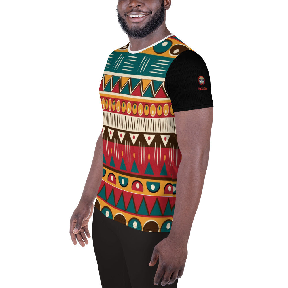 AJAK Exclusive All-Over Print Men's Athletic T-shirt