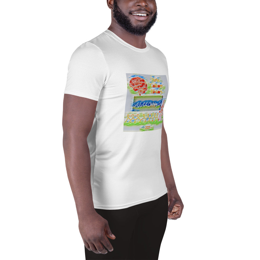 AJAK Exclusive All-Over Print Men's Athletic T-shirt