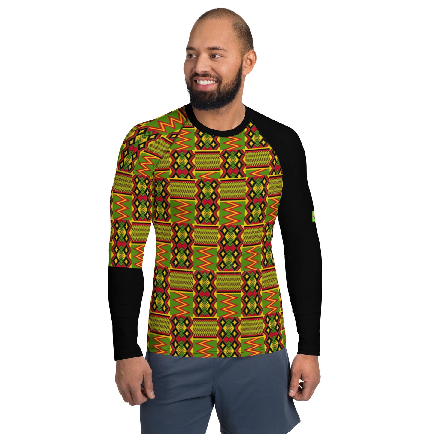 AJAK Exclusive Men's 'KENTE' Rash Guard