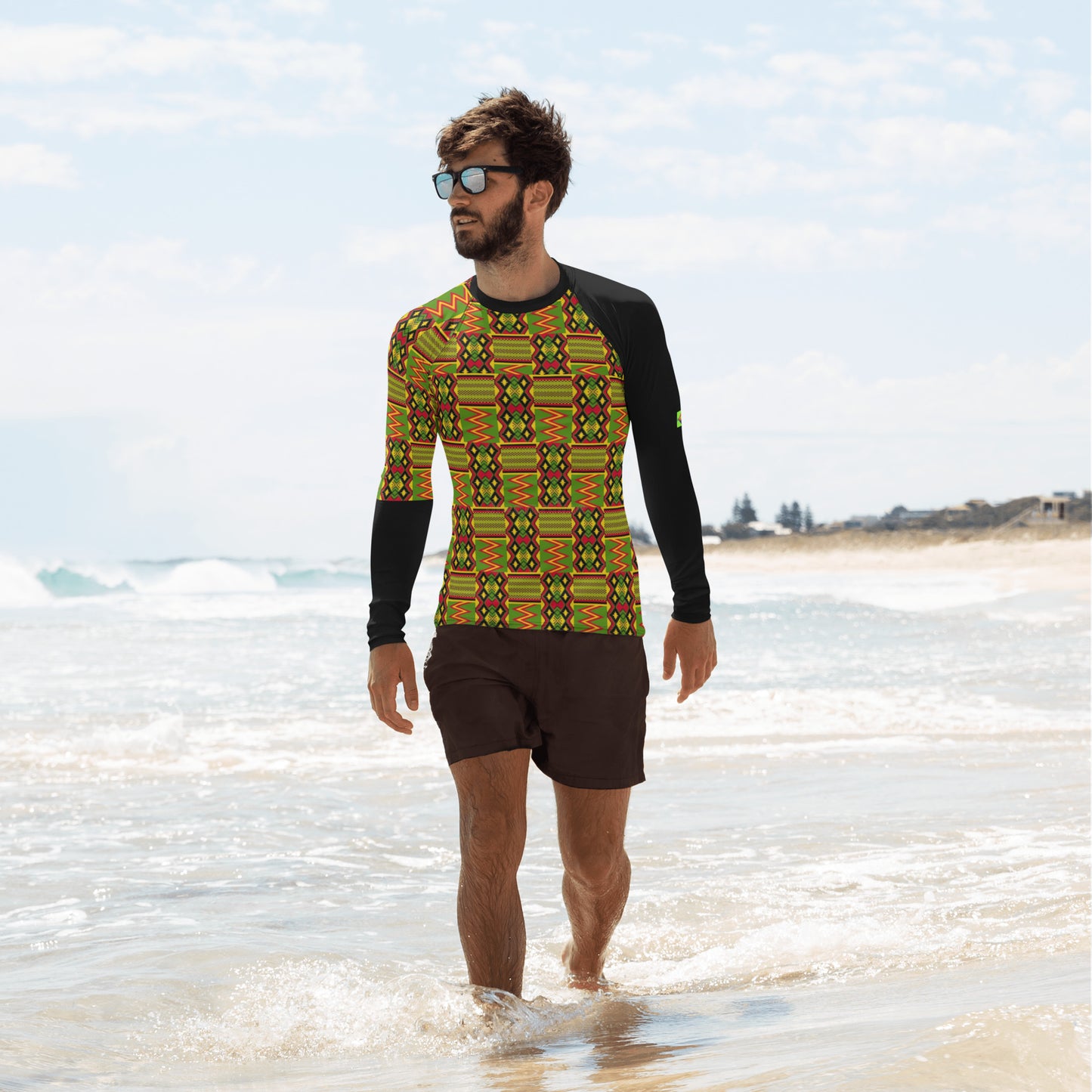 AJAK Exclusive Men's 'KENTE' Rash Guard