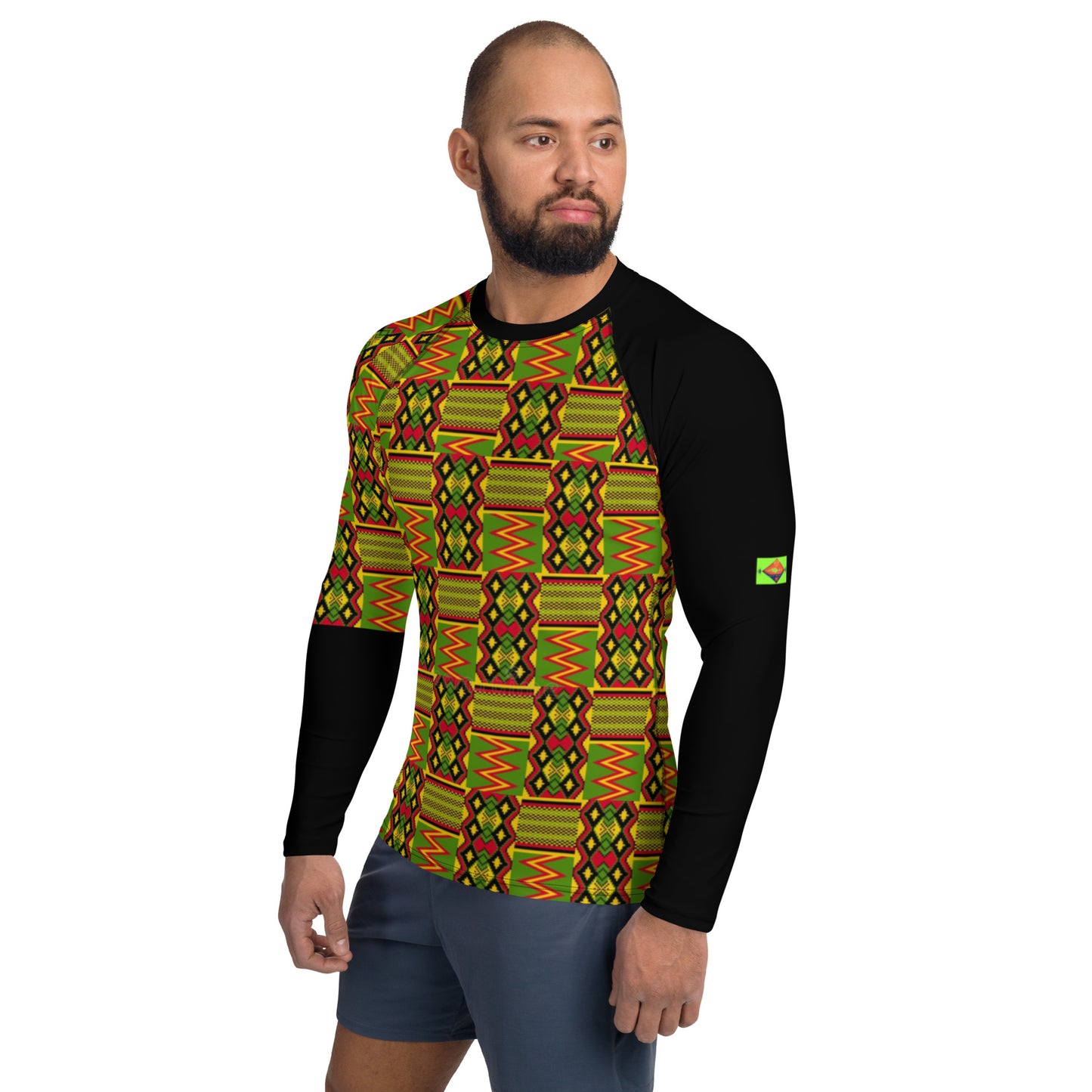 AJAK Exclusive Men's 'KENTE' Rash Guard