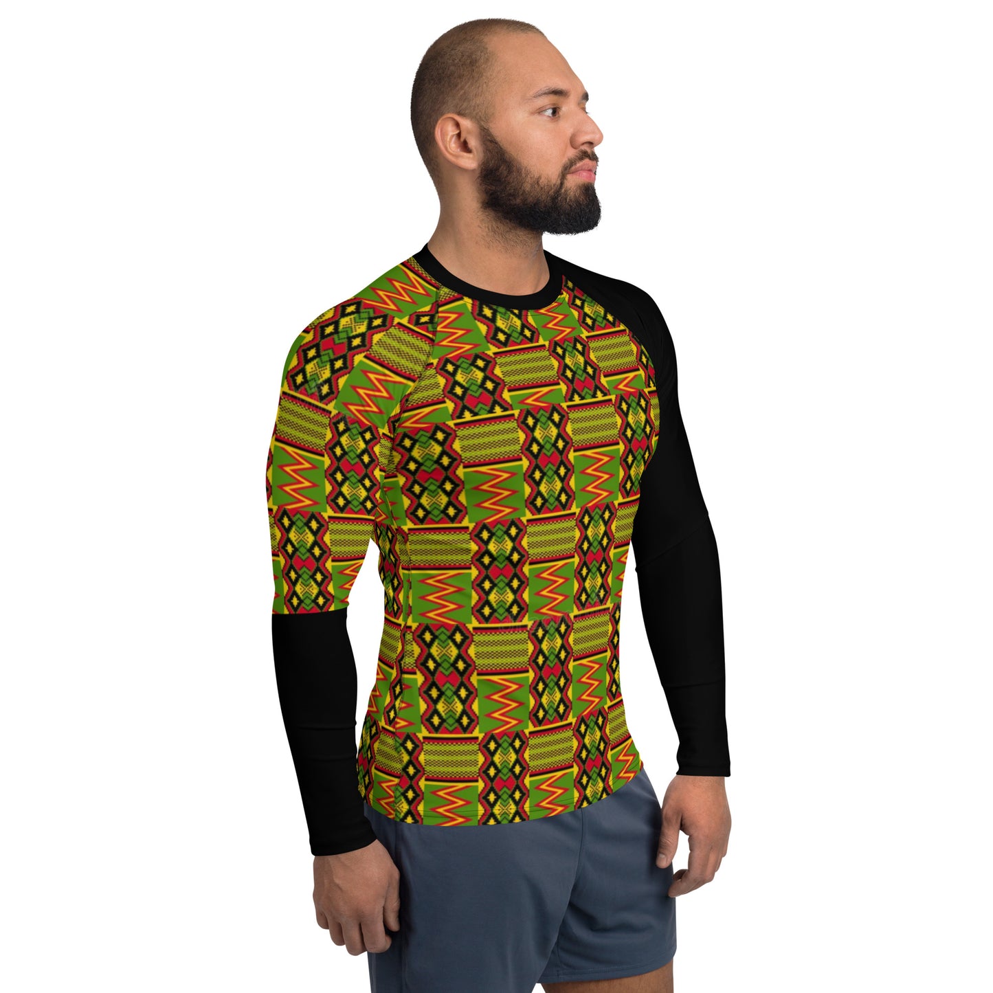 AJAK Exclusive Men's 'KENTE' Rash Guard