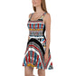 AJAK Tribal Print Skater Dress