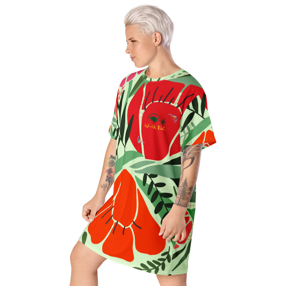 AJAK Flower print T-shirt dress