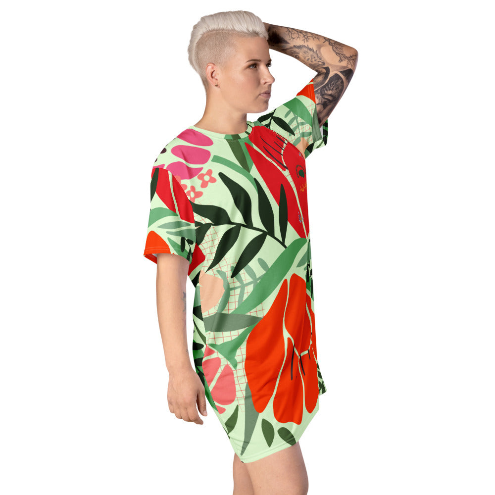 AJAK Flower print T-shirt dress