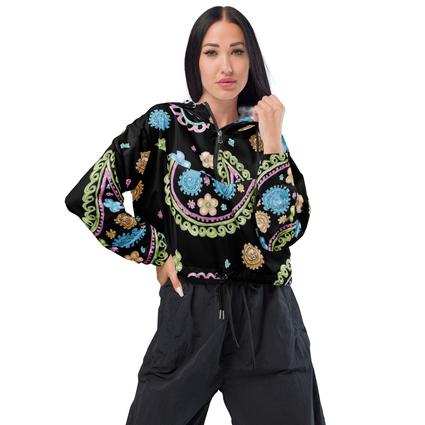 AJAK Exclusive Women’s cropped windbreaker