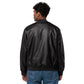 AJAK SIGNATURE Leather Bomber Jacket