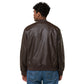 AJAK SIGNATURE Leather Bomber Jacket