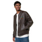 AJAK SIGNATURE Leather Bomber Jacket