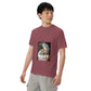 AJAK Print men’s garment-dyed heavyweight t-shirt