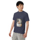 AJAK Print men’s garment-dyed heavyweight t-shirt