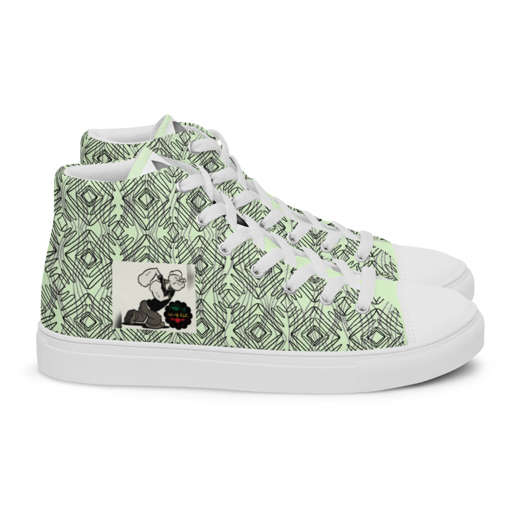 AJAK Men’s high top canvas shoes "POP EYES"