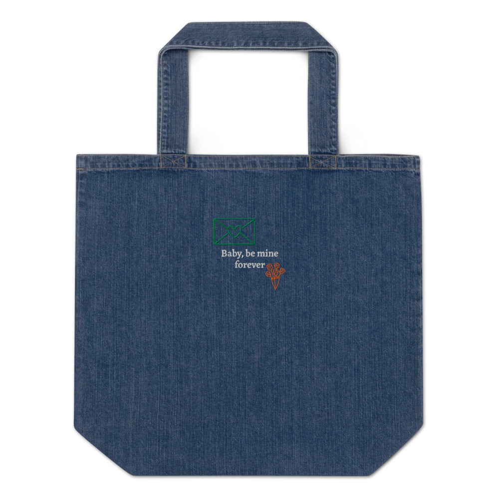 AJAK Embroidered Organic denim tote bag