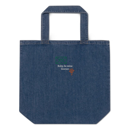 AJAK Embroidered Organic denim tote bag