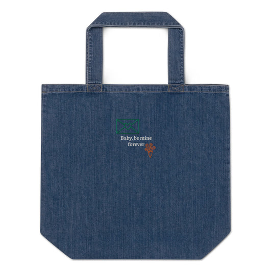 AJAK Embroidered Organic denim tote bag