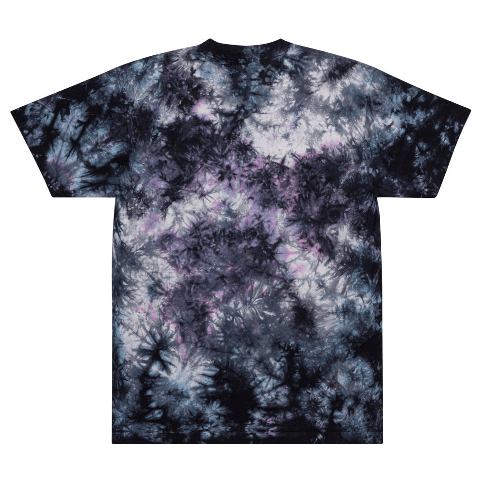 AJAK Embriodered Oversized tie-dye t-shirt