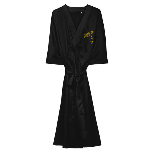 AJAK Embroidered Satin robe