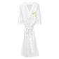 AJAK Embroidered Satin robe