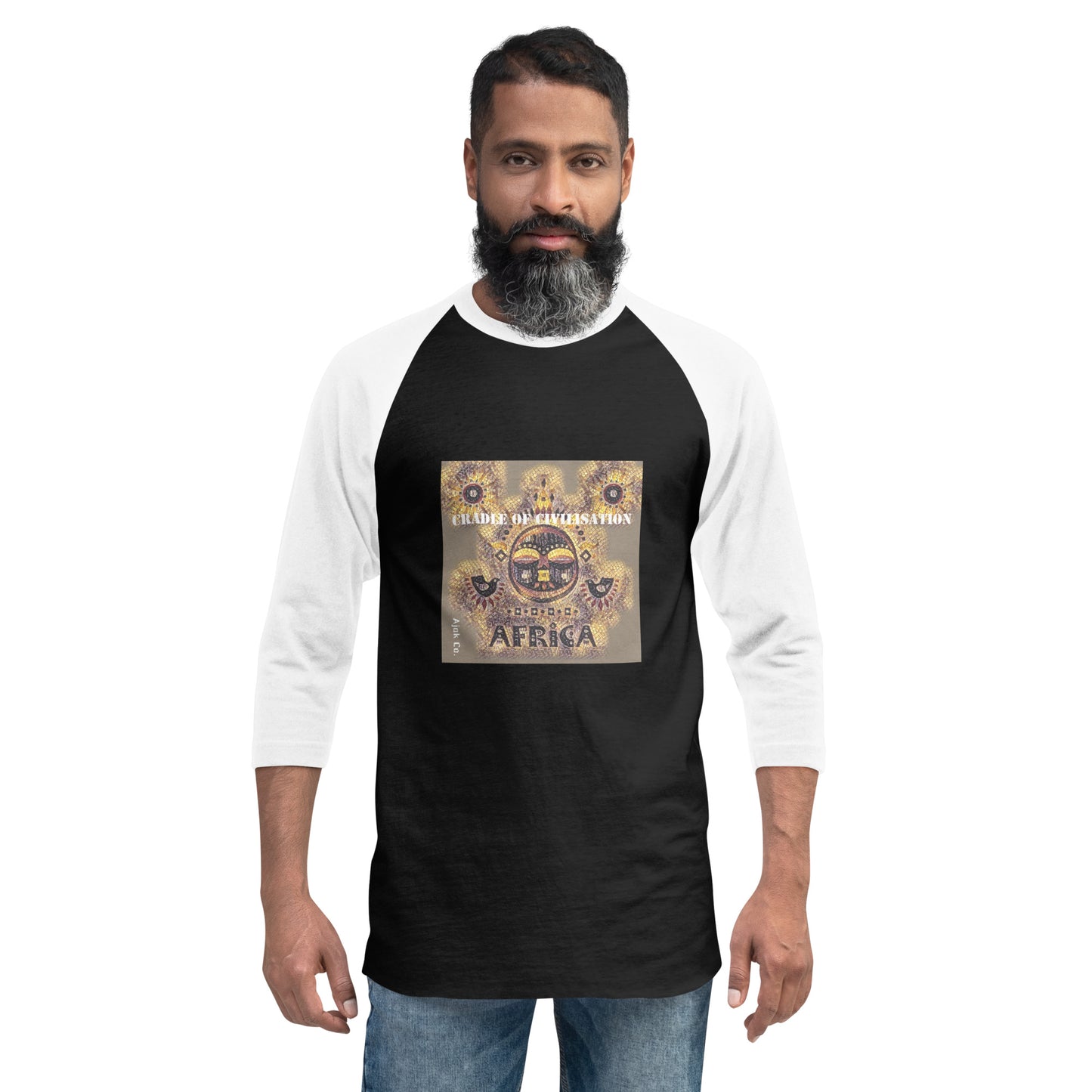 AJAK Exclusive 3/4 sleeve raglan shirt