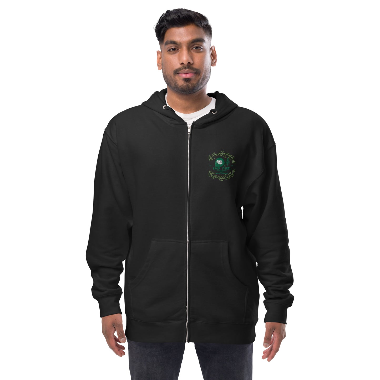 AJAK Unisex fleece zip up hoodie