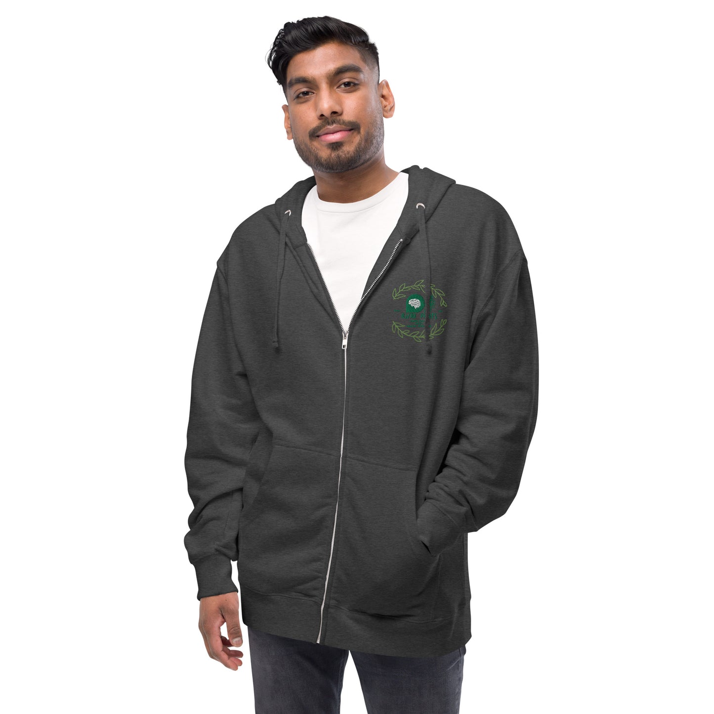 AJAK Unisex fleece zip up hoodie