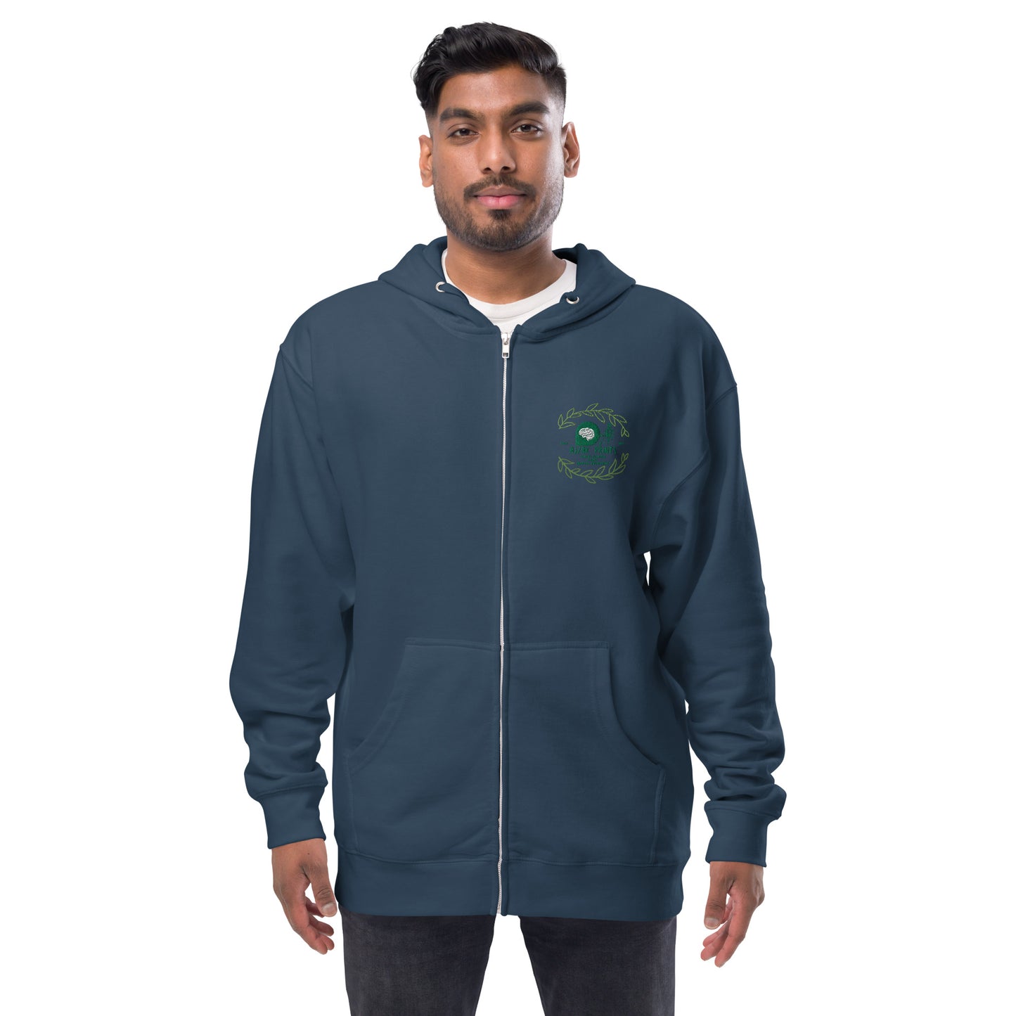 AJAK Unisex fleece zip up hoodie