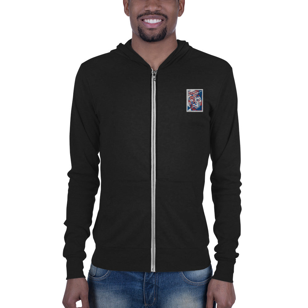 AJAK Unisex zip hoodie