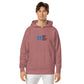 AJAK Print Unisex pigment dyed hoodie