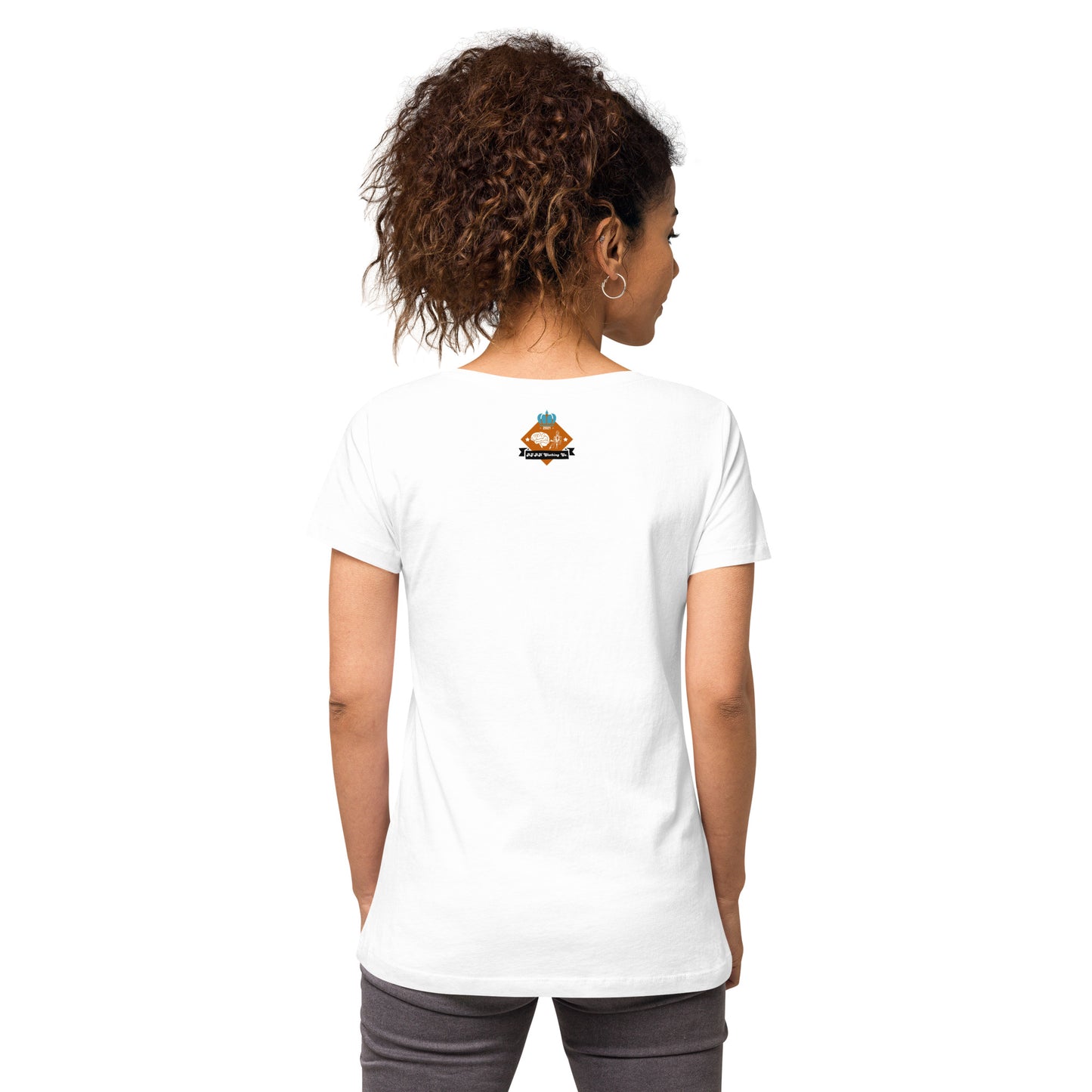 AJAK Women’s fitted v-neck t-shirt