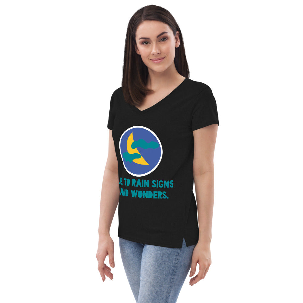 AJAK Women’s recycled v-neck t-shirt