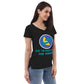 AJAK Women’s recycled v-neck t-shirt