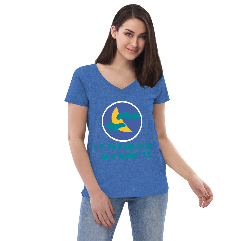 AJAK Women’s recycled v-neck t-shirt