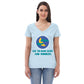 AJAK Women’s recycled v-neck t-shirt