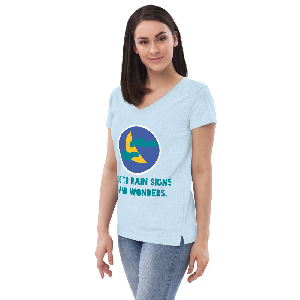 AJAK Women’s recycled v-neck t-shirt