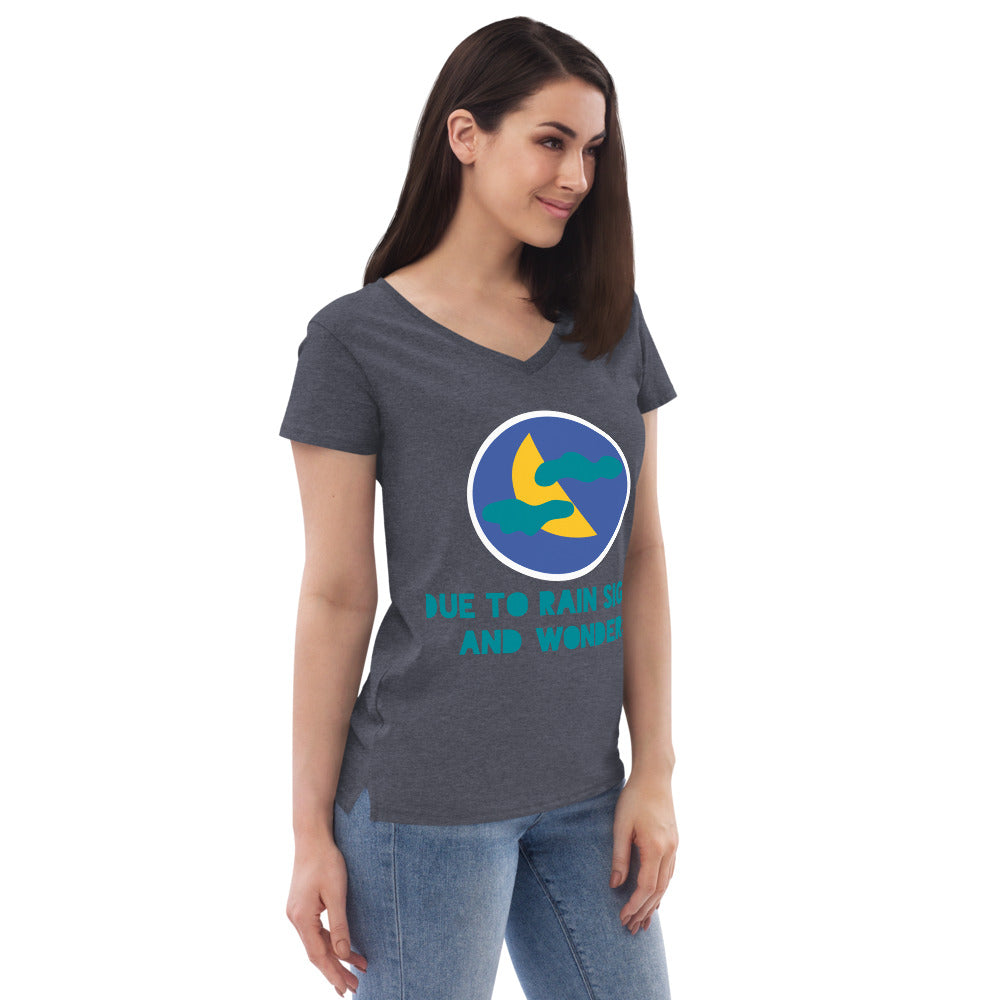 AJAK Women’s recycled v-neck t-shirt