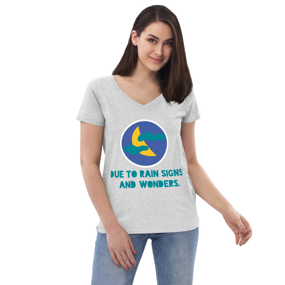 AJAK Women’s recycled v-neck t-shirt